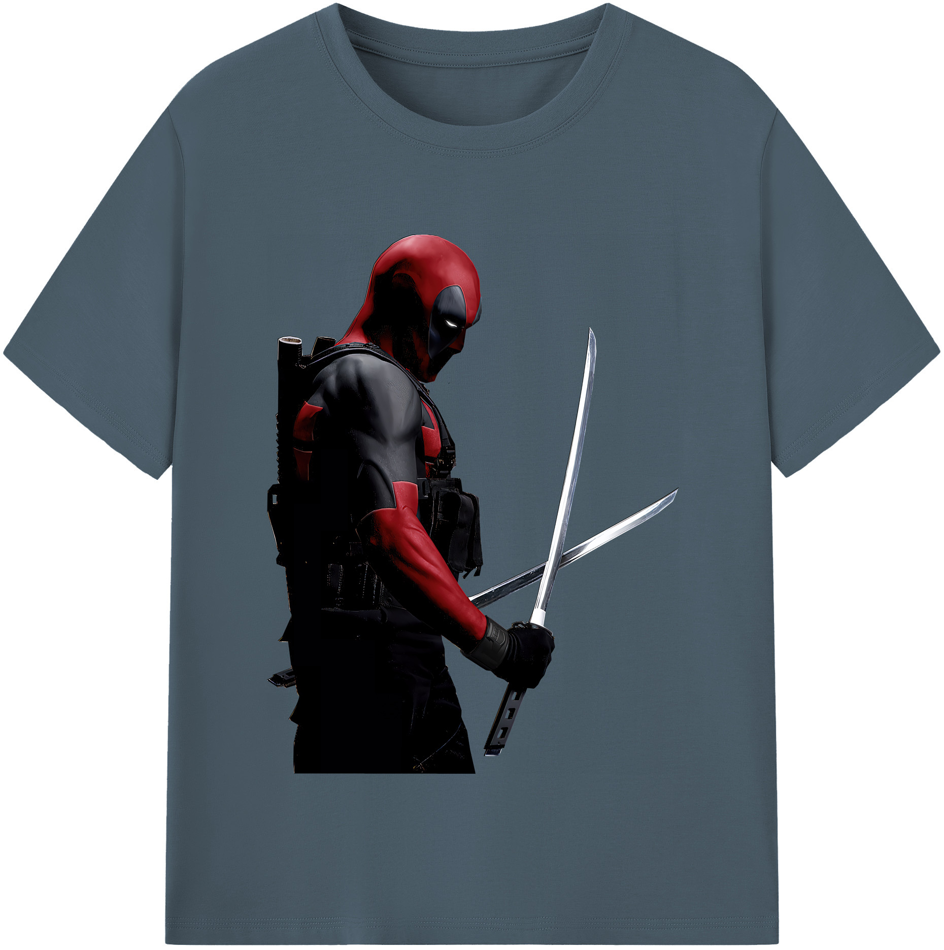 （画像用） Deadpool デッドプール 綿100％半袖Tシャツ（フロントプリント）